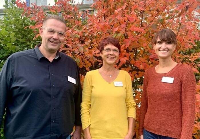 v.l. Jörg Glückschalt, Elke Seidl, Nicole Berghoff